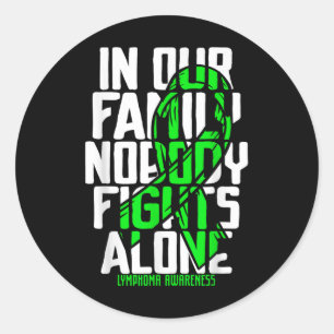 Family Support Non Hodgkins Lymphoma Cancer Awaren Classic Round Sticker
