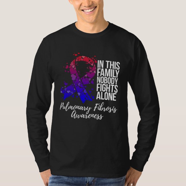 Family Support Pulmonary Fibrosis Awareness T-Shirt (Front)