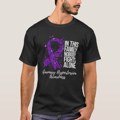 Family Support Pulmonary Hypertension Awareness T_Shirt