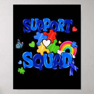 Family Support Squad Autism Awareness in April Poster