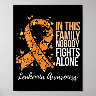 Family Support Tee Leukemia Awareness   Poster