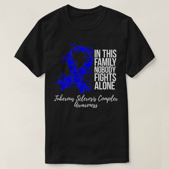 Family Support Tuberous Sclerosis Comple TSC Aware T-Shirt (Design Front)