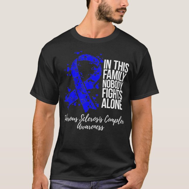 Family Support Tuberous Sclerosis Complex TSC Awar T-Shirt (Front)