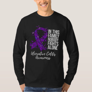 Family Support Ulcerative Colitis Awareness T-Shirt