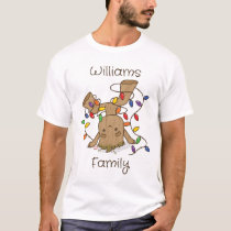Family Tee - Groot Tangled In Holiday Lights