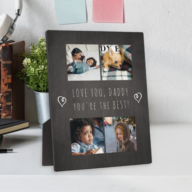 Family template photos Father's Day keepsake Plaque (Creator Uploaded)