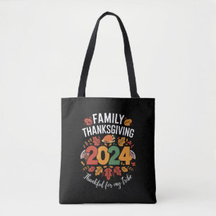 Family Thanksgiving 2024 Thankful For My Tribe  Tote Bag