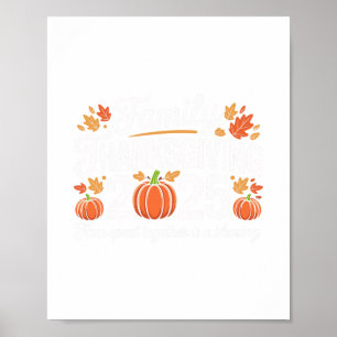Family Thanksgiving 2025 Crew Matching Turkey Love Poster