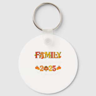 Family Thanksgiving 2025 Thanksgiving Crew Turkey  Keychain