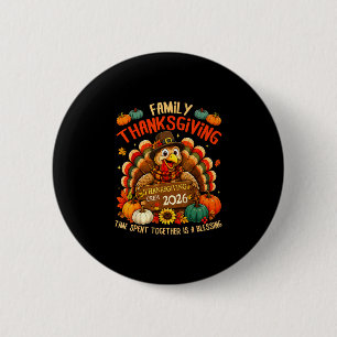 Family thanksgiving 2026 shirts turkey crew button