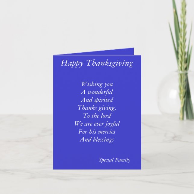 Family thanksgiving cards (Front)