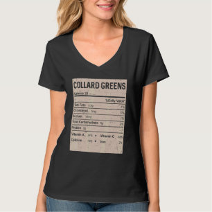 Family Thanksgiving Collard greens Nutrition Fact T-Shirt
