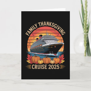 Family Thanksgiving Cruise 2025 Matching Vacation Card