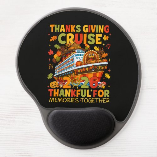 Family Thanksgiving Cruise 2026 Vacation Trip Gel Mouse Pad