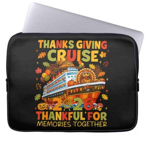 Family Thanksgiving Cruise 2026 Vacation Trip Laptop Sleeve