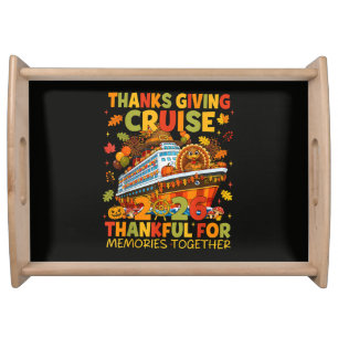 Family Thanksgiving Cruise 2026 Vacation Trip Serving Tray