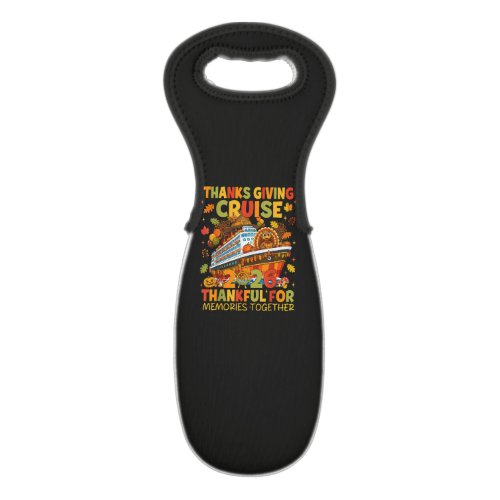 Family Thanksgiving Cruise 2026 Vacation Trip Wine Bag