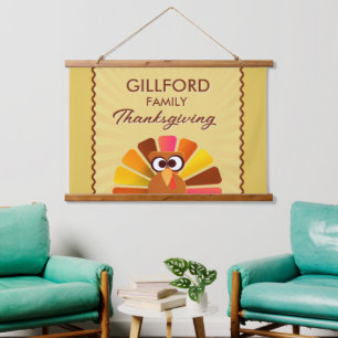 Family Thanksgiving Personalized wall Hanging Tapestry