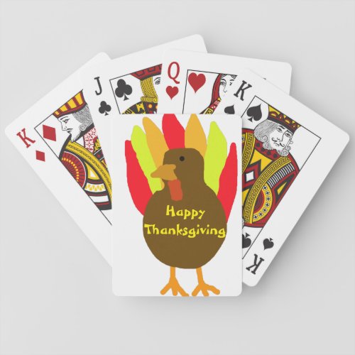 Family Thanksgiving  Poker Cards