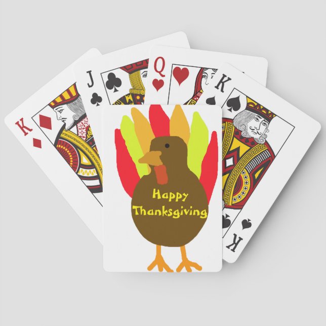 Family Thanksgiving  Poker Cards (Back)