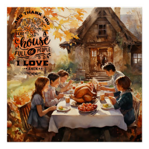Family Thanksgiving Poster