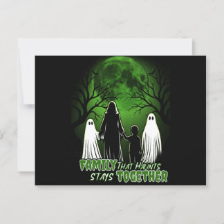Family That Haunts Together Stays Together Postcard