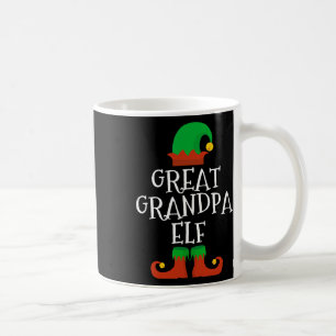 Family The Great Grandpa Elf Christmas Pj Pajama X Coffee Mug
