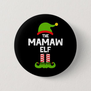 Family The Mamaw Elf Christmas Matching Pajama Pj  Button