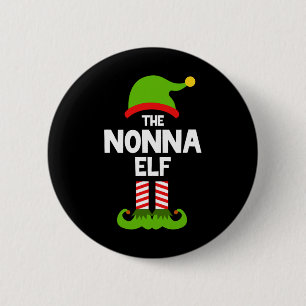 Family The Nonna Elf Christmas Matching Pajama Pj Button