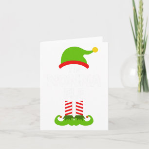 Family The Nonna Elf Christmas Matching Pajama Pj  Card