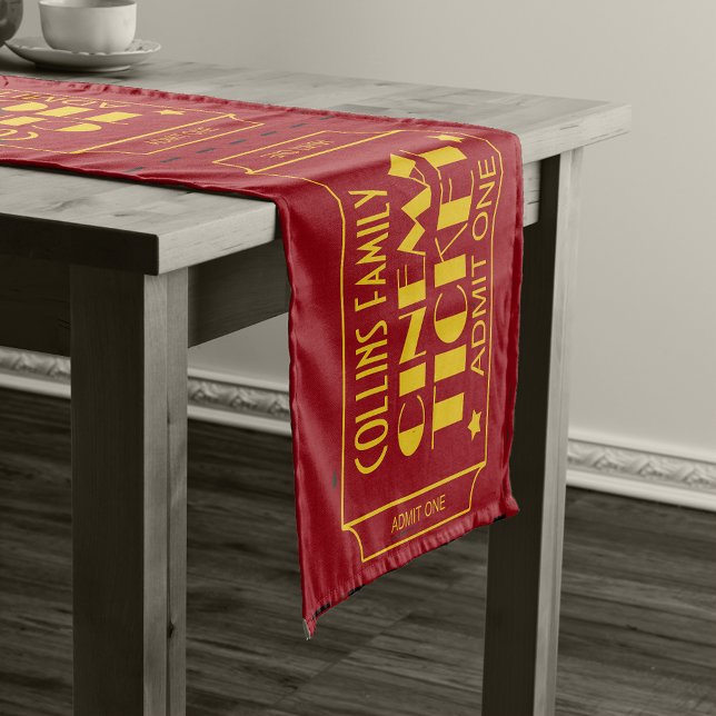 Family Theater Tickets Short Table Runner (Creator Uploaded)