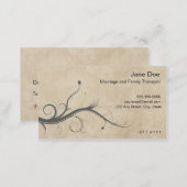 Family Therapist Appointment Business Card (Front/Back)