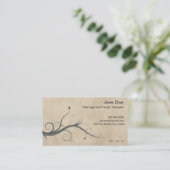 Family Therapist Appointment Business Card (Standing Front)
