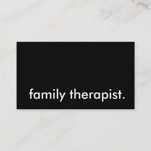 family therapist. business card templates