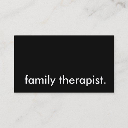 Customizable family therapist. business card templates