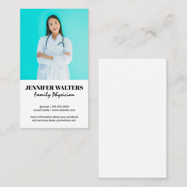 Family Therapist | Physician Business Card (Front/Back)