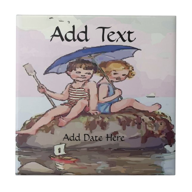 Family Tile, Dutch Look, Personalize Tile (Front)