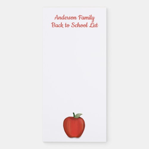 Family To Do List School Personalized Name Custom Magnetic Notepad