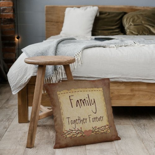 Family Together Forever Pillow