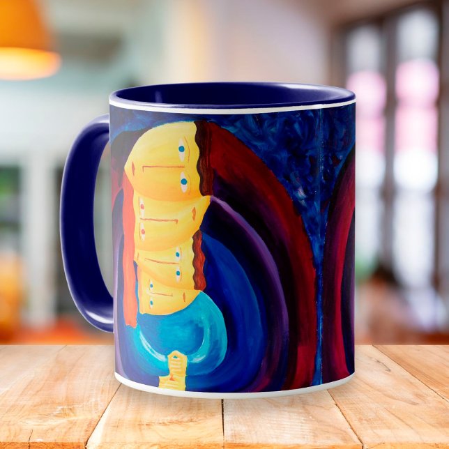 Family Together Modern Portrait Painting Art Mug (Creator Uploaded)