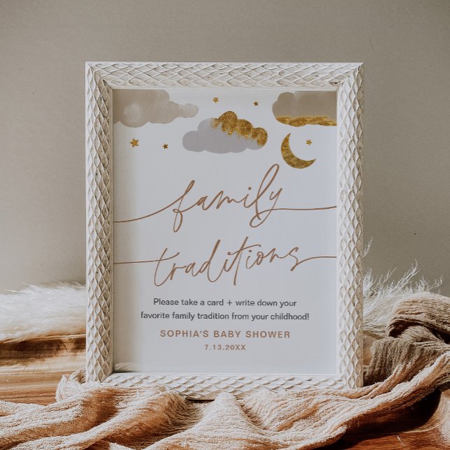 Family Traditions Sign Twinkle Star Baby Shower (Creator Uploaded)