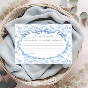 Family Traditions Toile Safari  Enclosure Card