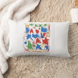 Family Traits T-Shirt - Children's Illustration Lumbar Pillow