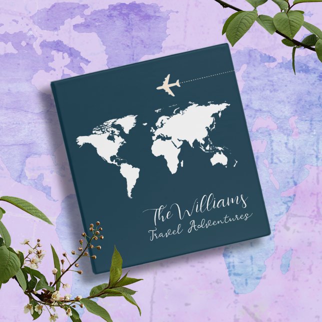 Family Travel Adventures Blue 3 Ring Binder (Creator Uploaded)