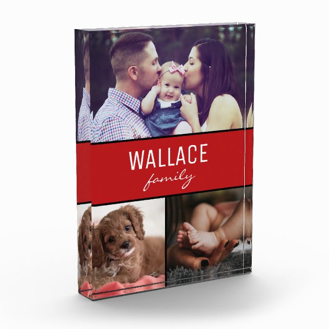 "Family Treasures: Customizable Photo Block (Left)