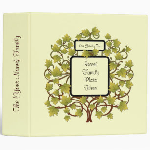 FAMILY TREE 2" HEIRLOOM GENEALOGY PHOTO ALBUM 3 RING BINDER
