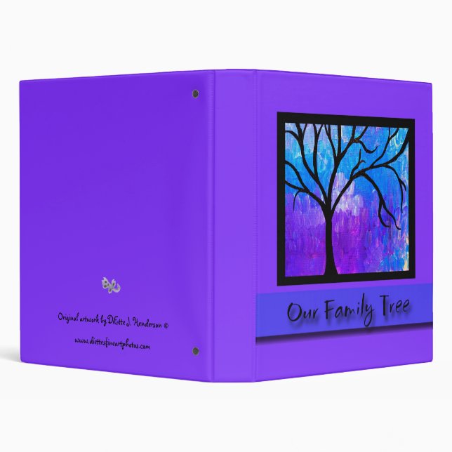 Family Tree Ablum 3 Ring Binder (Background)