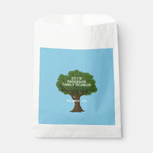 Family Tree and Name Family Reunion Favor Bag