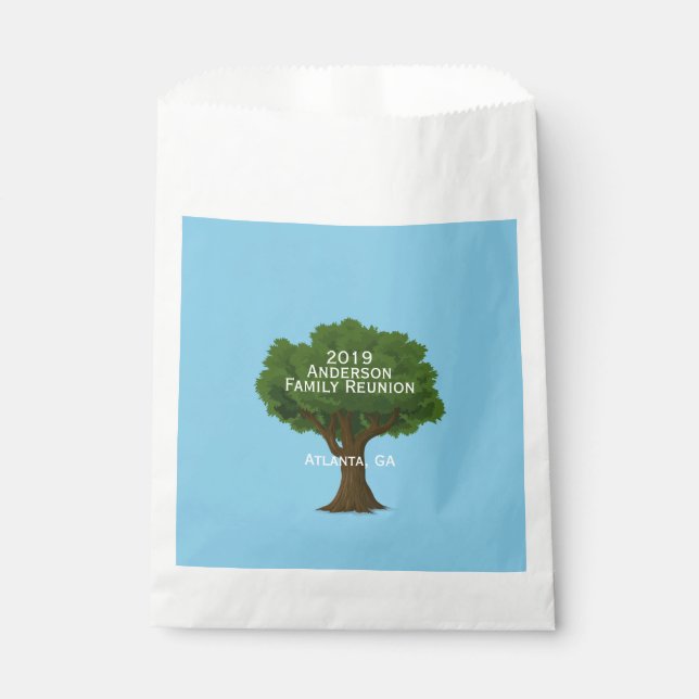 Family Tree and Name | Family Reunion Favor Bag (Front)