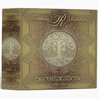 Family Tree | Antique Vintage Gold Binder